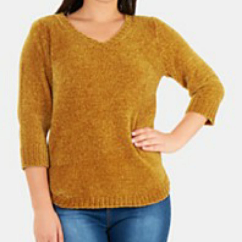 NY Collection Chenille Sweater